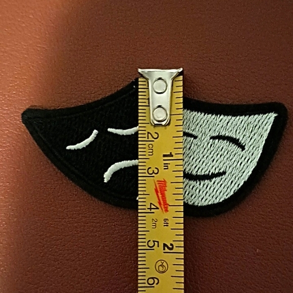 Comedy/Tragedy-Theater Mask Patch - Picture 3 of 4